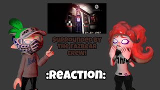 SplatoonGacha ClubFNAF ProMask and Danielle reacts Freddy Fazbear’s Pizzamp4 [upl. by Jeanie310]