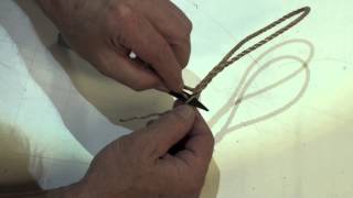 How To Splice A Loop in Three Strand Rope [upl. by Ahseki]