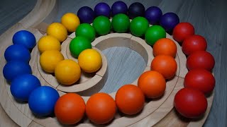 MARBLE RUN SK WOODEN GRAPAT BIG BALLS RUN [upl. by Beryle264]