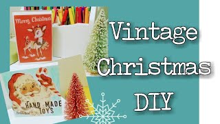 Vintage Christmas Block DIY  Christmas 2018 [upl. by Anomar]