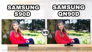 Samsung S90D OLED TV vs Samsung QN90D Neo QLEDquot LCD TV [upl. by Anuhsal]