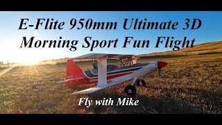 EFlite 950mm Ultimate 3D Morning Sport Fun Flight Fly with Mike [upl. by Marlow]