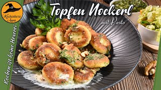 Pikante herzhafte Topfen Nockerl mit Pesto [upl. by Merissa]