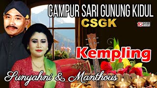 KEMPLING Manthous  Sunyahni dasastudio jagonya Campursari [upl. by Lawry]