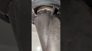 Poorly installed flue turret seal on an Ideal boiler [upl. by Aiuqat460]