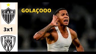 Golaço Savinho Atletico mg 3x1 Del Valle  Libertadores  Narraçao do Caixa [upl. by Madella]