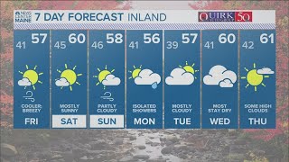 NEWS CENTER Maine Weather Video Forecast [upl. by Acsicnarf]