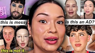 These influencers are in troubleviral foundation gone wrong [upl. by Atteloj]