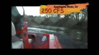 Firefish Jetboat  Rogue River Applegate River at 250 CFS in HD Little Beaver OSU [upl. by Willner]