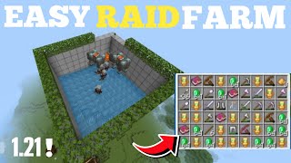 New Easy Raid Farm In MCPEBedrock 121 [upl. by Molini908]