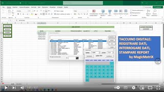 Taccuino digitale con Excel [upl. by Gnok]