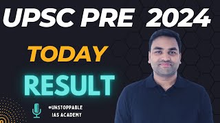 UPSC CSE PRELIMS 2024 TODAY RESULT  UPSC CSE RESULT 2024 [upl. by Enidanreb]