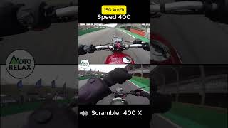 Speed 400 vs Scrambler 400X  ENROLANDO O CABO NA PISTA [upl. by Lauer]