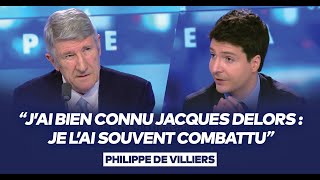 Philippe de Villiers  quotJai bien connu Jacques Delors je lai souvent combattuquot [upl. by Cramer686]