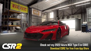 CSR2  2022 NSX Type S gold  tune amp shift  7702 [upl. by Nilkcaj]