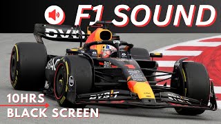 Red Bull F1 Engine Sound  Race Track  10hrs Black Screen  Sleep  Relaxation  Soundscapes [upl. by Aremat589]