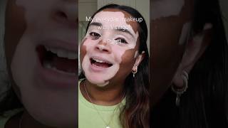 Part 1 ♥️ vitiligo makeup makeuptutorial beautymakeup tutorial beauty beautymakeup [upl. by Adyan]