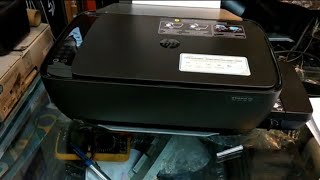 cara perbaiki hasil jelek hp deskjet GT5820  how to fix the HP GT5820 print head [upl. by Ihcelek945]