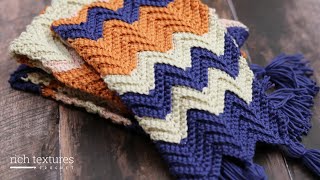 Horizons Scarf Crochet Pattern [upl. by Klos]