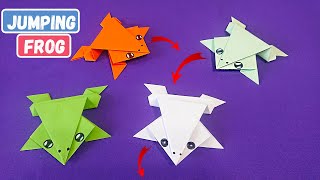 Лягуха попрыгуха Origami jumping paper frog [upl. by Guillema612]