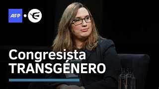 Sarah McBride primera persona transgénero elegida congresista de EEUU [upl. by Bergin]