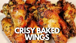 Crispy Baked Chicken Wings In The Oven  Easy Chicken Wings Recipe [upl. by Goto]