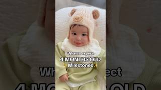 What to expect  4 months old baby Miel Milestones‼️Shorts Babygirl babyshorts baby babychannel [upl. by Nalym]