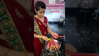 Easy and tasty carrot kheer recipe on Mahashivratri vratshortvideo ytshorts [upl. by Trill]