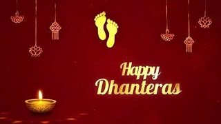 Happy Dhanteras 2024  Shubh Dhanteras status 2024 [upl. by Yelsha]