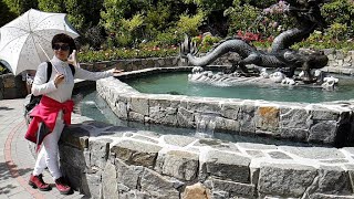 2017 Butchart Gardens Dragon Fountain slo mo [upl. by Forta547]