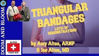 How to Use Triangular Bandages with 7 Demonstrations by Nurse Amy [upl. by Trebuh]