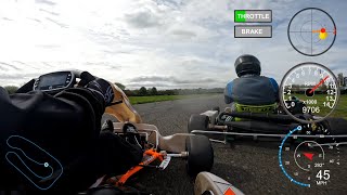 Hooton Park Circuit  Avoiding a Crash  11 Apr 24  Rotax Karting  GoPro Hero10 4k 50fps Dashware [upl. by Thurmond]