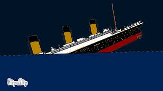 titanic sinking animation in flipaclip [upl. by Tompkins]