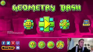 ColBreakz Playing Geometry Dash 22 Hypersonic Shock Demons [upl. by Dumond]