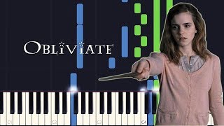 Synthesia  Obliviate Harry Potter 7 PIANO TUTORIAL  SHEET MUSIC [upl. by Budding]