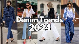 Top DENIM Trends 2024 [upl. by Akili620]