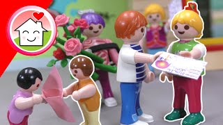 Playmobil Familie Hauser  der Freundschaftstag  Geschichte mit Anna und Lena [upl. by Ecinaej]