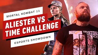 Aleister Black Attacks The Mortal Kombat 11 Time Challenge  IGN Esports Showdown [upl. by Marilla]