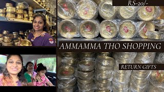 Ammamma tho shopping ajjaram brass items [upl. by Anirdua269]