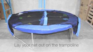 Trampoline Net  How to Assemble a Trampoline Net [upl. by Pius813]