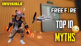 Top 10 Mythbusters in FREEFIRE Battleground  FREEFIRE Myths 268 [upl. by Ellezaj]