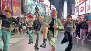 SB19 New YorkTime Square BuskingBazinga Gento Crimzone PPop US Tour [upl. by Ecidnac]