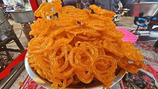 Jalebi  Must Try Garma Garam Jalebi In Bhubaneswar  Street Style Jalebi Recipe  Street Food India [upl. by Ainatit]