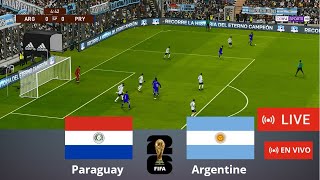 Argentine vs Paraguay en direct Éliminatoires de la Coupe du monde match complet Gameplay PC [upl. by Bertila]