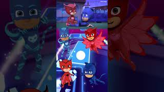 PJ Masks  CatBoy 🆚 Owlette X Dance Song Tiles Hop EDM Rush shorts [upl. by Anora]