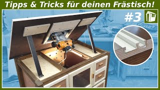 Frästisch selber bauen  DIESE Funktionen sind NÜTZLICH Werkstatt einrichten DIY [upl. by Euginimod]