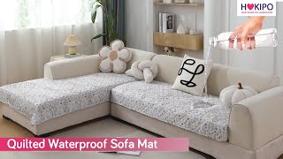 Waterproof Printed Sofa Seat Mat for L Shape Sofa [upl. by Zuckerman]