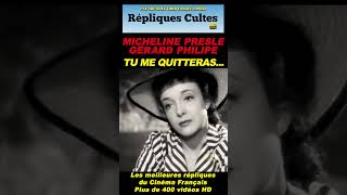 Micheline PRESLE et Gérard PHILIPE bestoff punchlines répliquescultes presle michelinepresle [upl. by Calv]