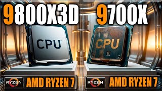 9800X3D vs 9700X Benchmarks  Gaming Benchmarks  Applications Tests [upl. by Batish]