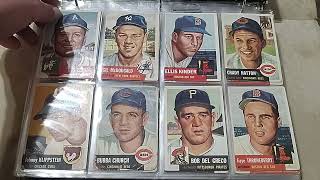 1953 Topps baseball cards building the set [upl. by Merrilee486]